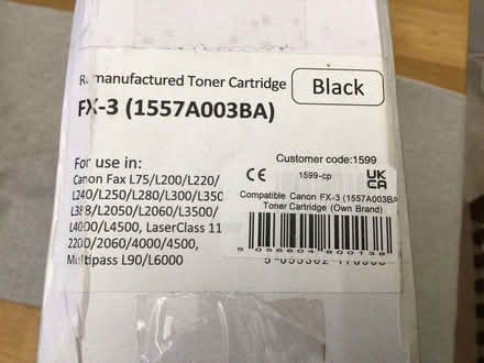 Photo of free Toner cartridge (Hastings TN34) #1