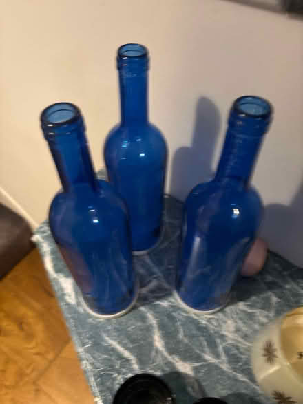 Photo of free 3 light up blue bottles (Clanfield PO8) #1
