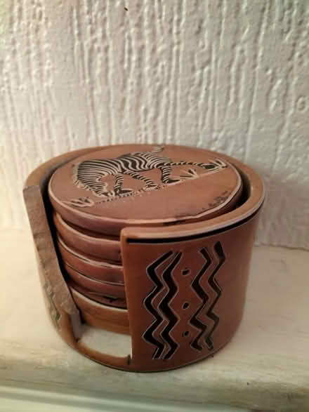 Photo of free African soapstone zebra coasters (Wollaton NG8) #1