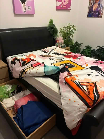 Photo of free Leather Sleigh Bed (Birmingham) #2