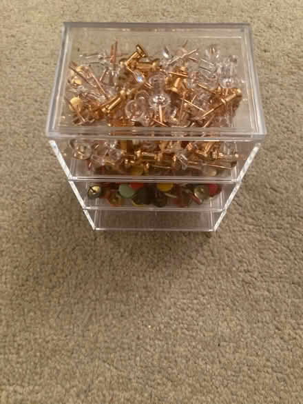 Photo of free Stacking stationary storage inc notice board pins (North Tonbridge TN10) #3
