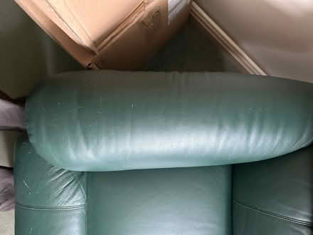 Photo of free Green leather recliner (Hockley Heath B94) #3