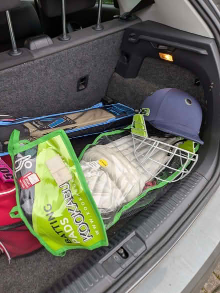 Photo of free Cricket gear: helmet pads and bat (Old Woking GU22) #1