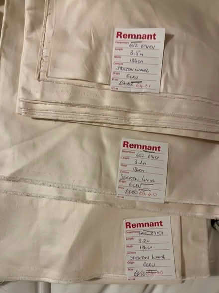 Photo of free Six pieces curtain lining never used - ivory and ecru (Tivoli GL50) #4