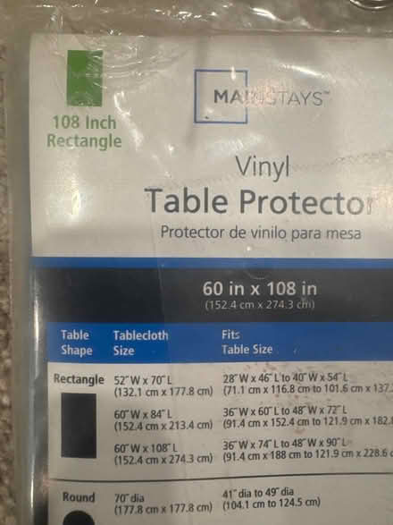Photo of free Vinyl table protector (Stuyvesant Heights) #3