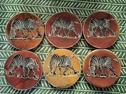 Photo of free African soapstone zebra coasters (Wollaton NG8) #2