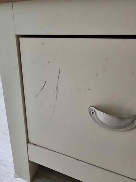 Photo of free Tv cabinet with two drawers cream (Crawley down RH10) #3