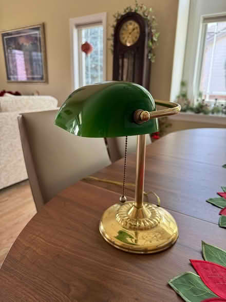 Photo of free Vintage Green Bankers Lamp (Westminster) #3