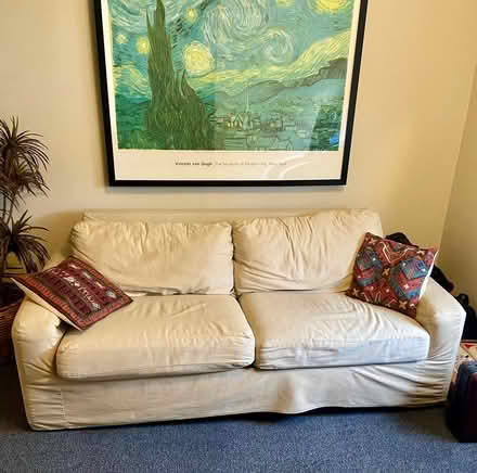 Photo of free IKEA white cloth sofa (Pacifica, CA) #1