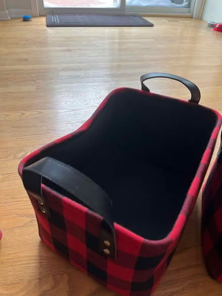 Photo of free 4 red and black storage boxes (Fort Sheridan) #3