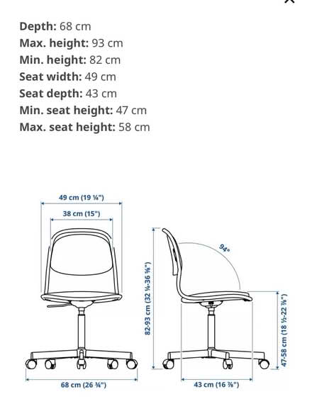 Photo of free Small IKEA office chair (Doynton, BS30) #4