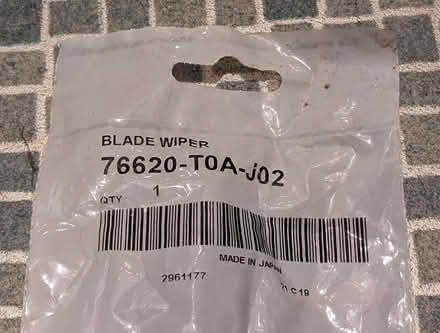 Photo of free Honda CR-V Front Wiper 2013-18 (Sheffield Lane Top S5) #1