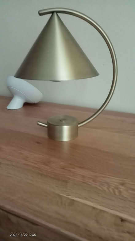 Photo of free Brass/Gold Meridian LED Table Lamp & 30cm Gold Tray (Farnley LS12) #1