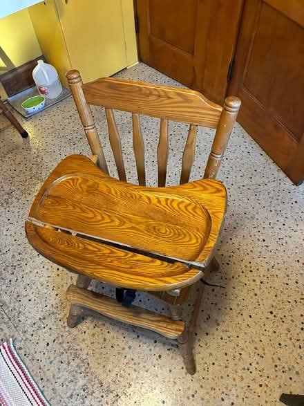 Photo of free antique high chair (Washington Heights) #2