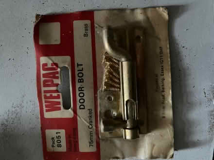 Photo of free Brass door bolt (Kendal LA9) #1