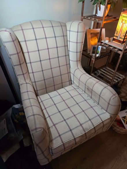 Photo of free Two armchairs and a foot stool (not matching the chairs. (Brownsover CV21) #1