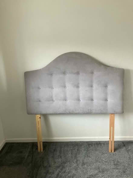 Photo of free Grey headboard (Chapel-en-le-Frith SK23) #1