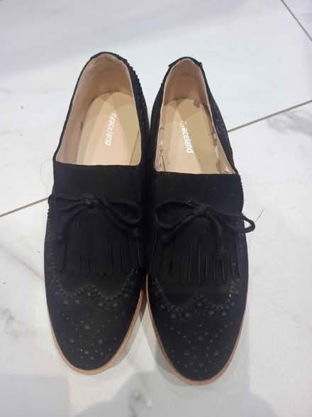 Photo of free Black shoes size 38 (Beckton E6) #2