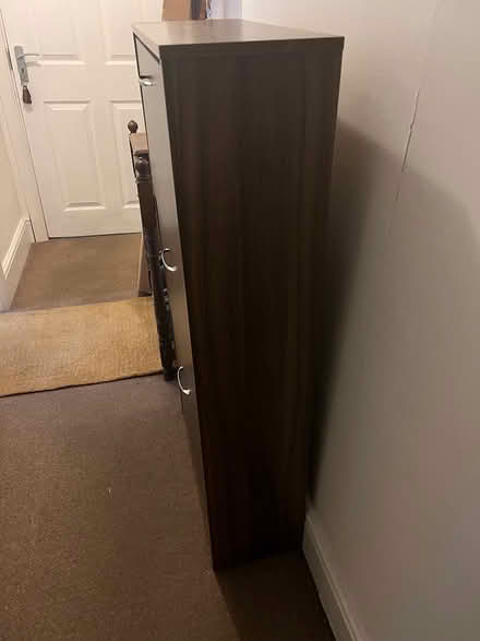 Photo of free Walnut Look & Black Shoe Cabinet (Belper DE56) #3