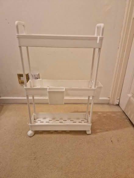Photo of free Very slimline plastic storage trolley (Up Hatherley GL51) #1