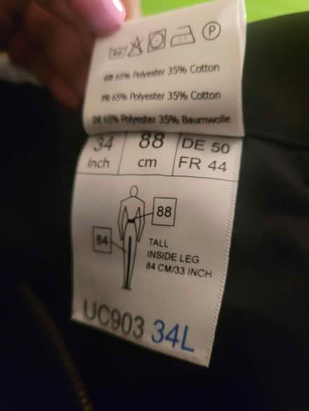 Photo of free Mens black combat trousers (Enfield EN3) #2