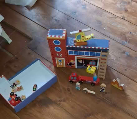 Photo of free Small wooden fire men set (West Malvern CP WR14) #1