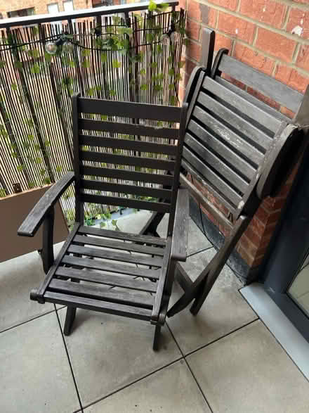 Photo of free 2 Garden chairs (N20 whetstone) #1