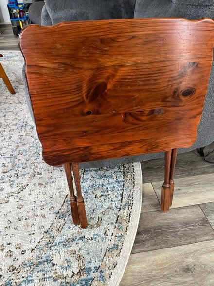 Photo of free 2 tray tables (Newark, Old Baltimore Pike) #1