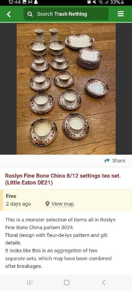 Photo of Tea set (New Normanton DE23) #1