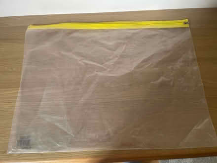 Photo of free A3 plastic zip wallet (Huntingdon Rd & Storey's Way) #1