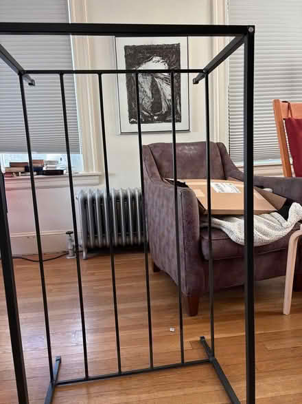 Photo of free Glass-topped metal coffee table (Thompsonville) #1