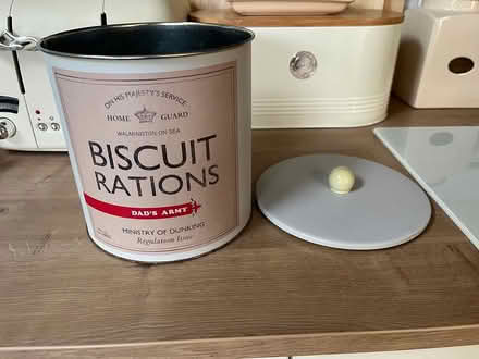 Photo of free Dads Army tin biscuit barrel (TA18) #3