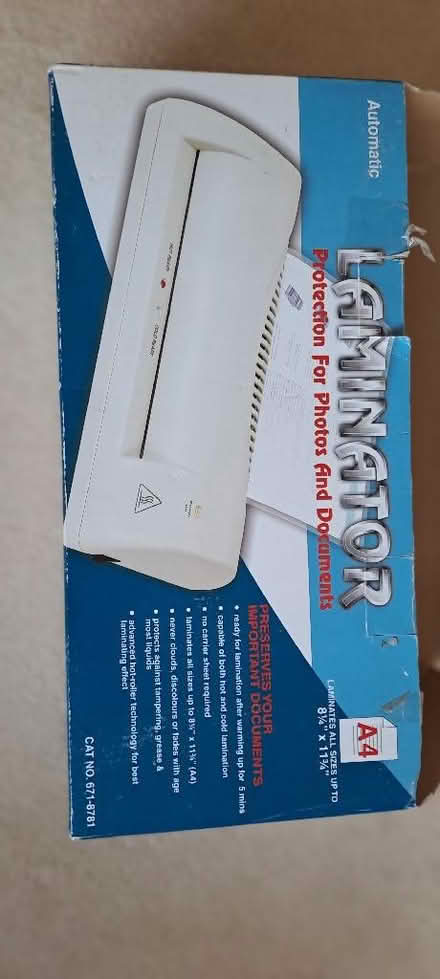 Photo of free Laminator with pouches (Stanstead Abbotts SG12) #2