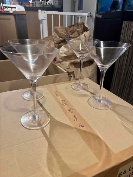 Photo of free 4 Martini Glasses (Penrith CA11) #3