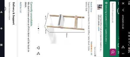 Photo of free Desk and chair(not freestanding) (Wimbledon SW19) #2