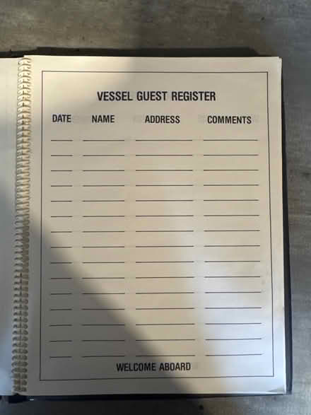 Photo of free Boat logbook (Britannia) #3