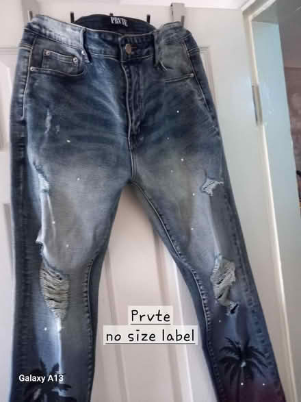 Photo of free PRVTE jeans no size label (IP1) #1