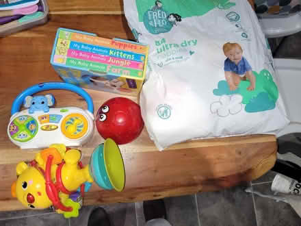 Photo of free newborn toys, books, nappies (Harlington, LU5) #1