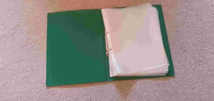 Photo of free 2-ring folder and sleeves (Rishworth HX6) #1