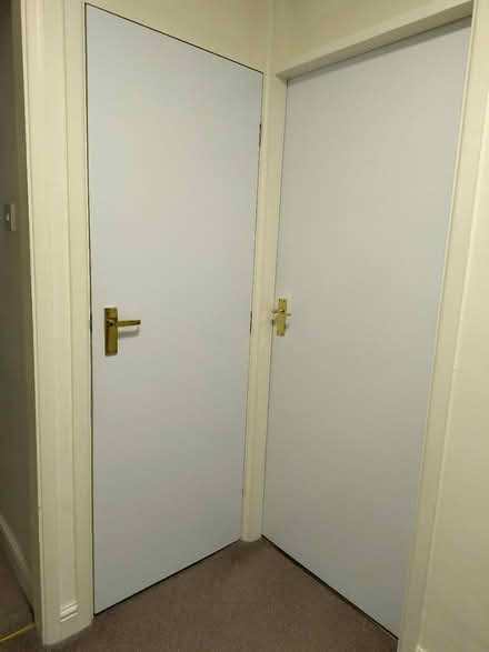Photo of free 4 flush doors & 3 smaller ones (Walton, Stone ST15) #2