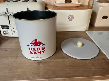 Photo of free Dads Army tin biscuit barrel (TA18) #4