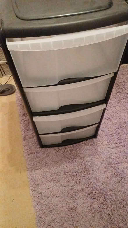 Photo of free 4 Drawer Storage Unit (Hollybush NP44) #1