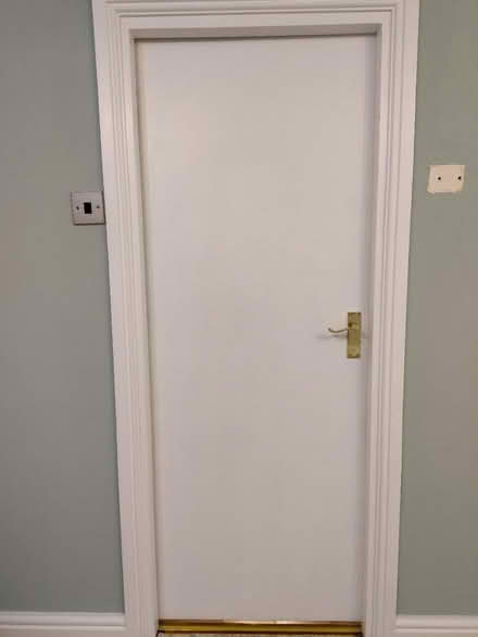 Photo of free 4 flush doors & 3 smaller ones (Walton, Stone ST15) #1