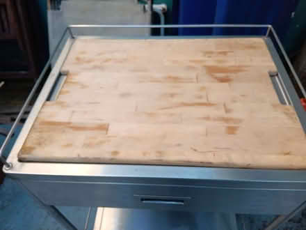 Photo of free Metal Butcher's Trolly With Draw and Chopping Board (Hanover BN2) #2