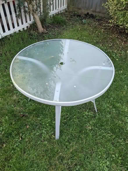Photo of free Glass Topped Table, no chairs (Middleton on Sea PO22) #1