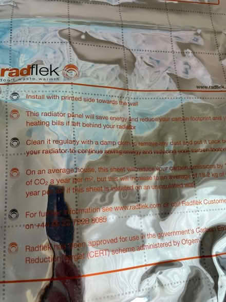 Photo of Radiator reflector foil (Welling DA16) #1