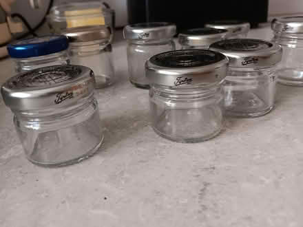Photo of free 9 small jars with lids (Chipping Ongar CM5) #1