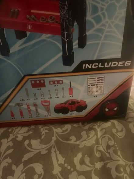 Photo of free Spider-Man branded toddler tool bench work set (unopened) (Somers Town NW1) #2