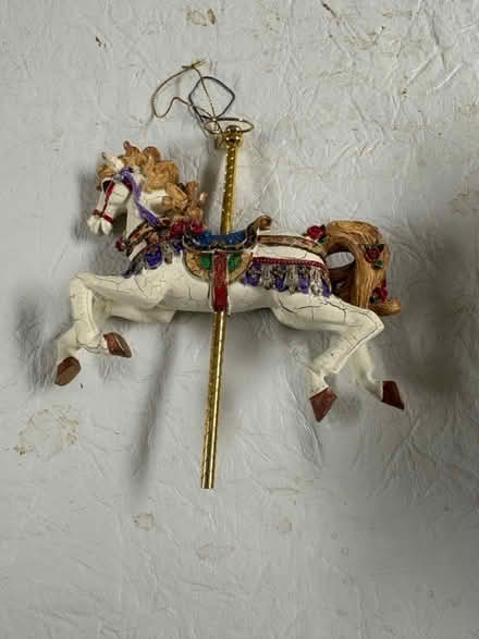 Photo of free Merry go round horse ornament (Canton) #1