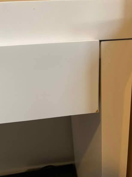 Photo of free White desk/ dressing table w/drawer (Windsor Quay, Cardiff CF11) #3